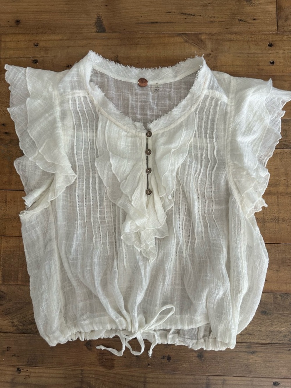 FP Blouse White Size XS